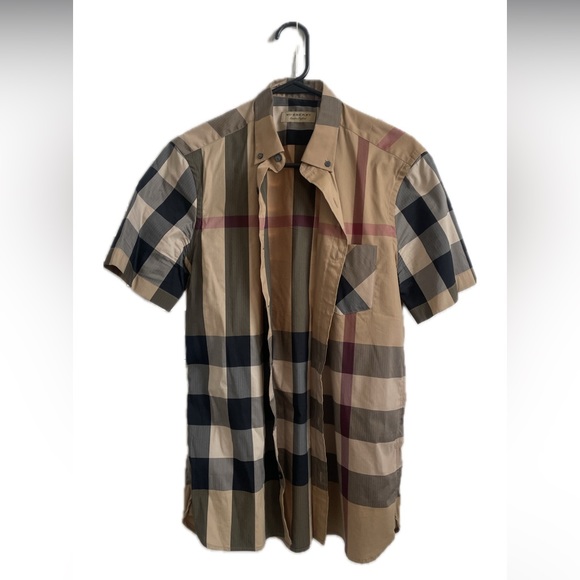 Burberry short sleeve button up - Picture 1 of 2